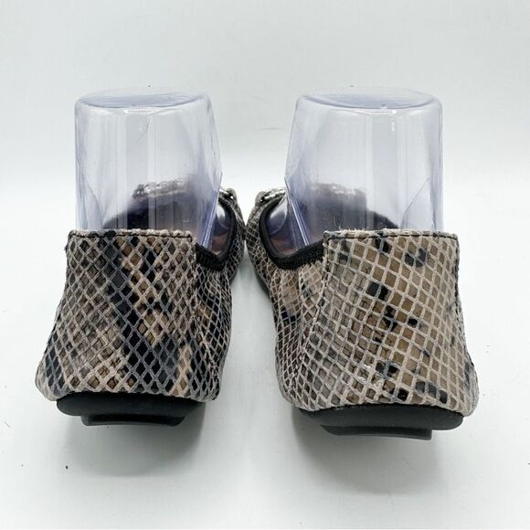 Me Too Olympia  Snakeskin Embossed Real Leather Ballet Flats w/Bit Detail size 8 - Picture 5 of 10